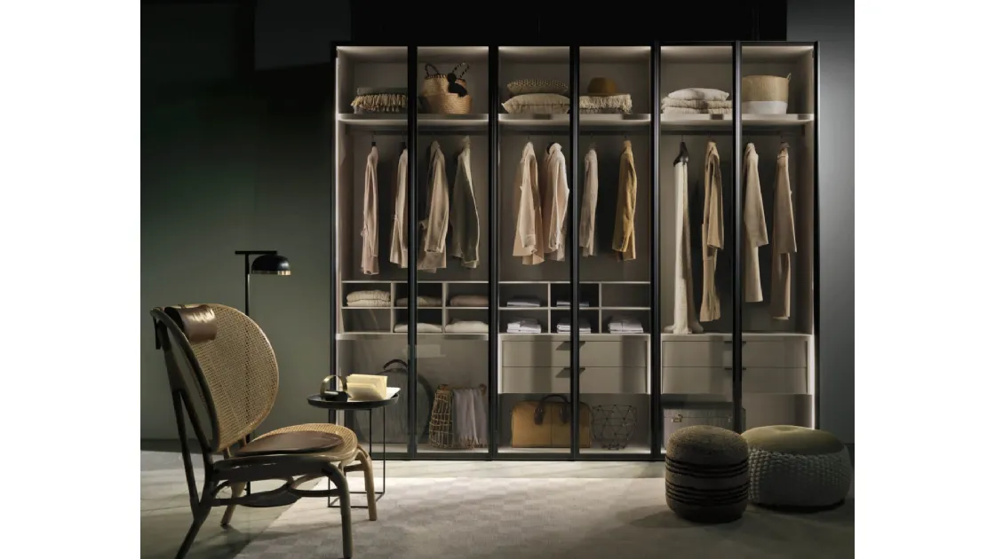 Armadio Alterna Battente City Glass di Zalf