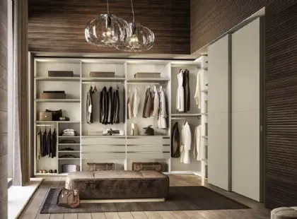 Cabina armadio angolare Taurus T522 di Moretti Compact Giorno Notte