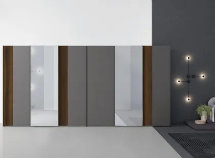 Armadio con ante scorrevoli in melaminico con specchi Golf Utility 40 di Colombini Casa