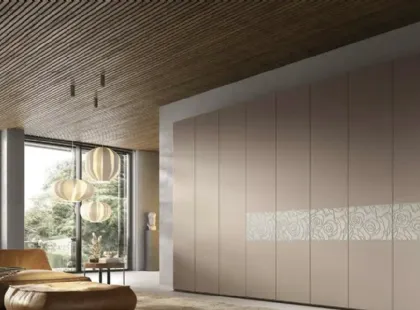 Armadio con ante battenti Libeccio Texture B362 di Moretti Compact Giorno Notte
