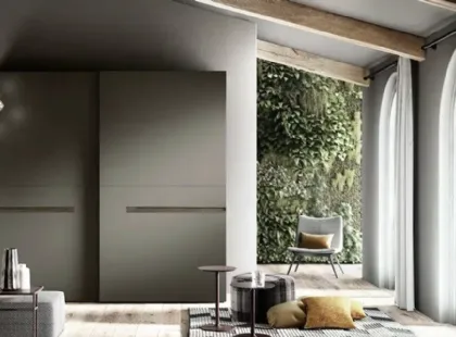 Armadio con ante scorrevoli Solano S163 di Moretti Compact Giorno Notte