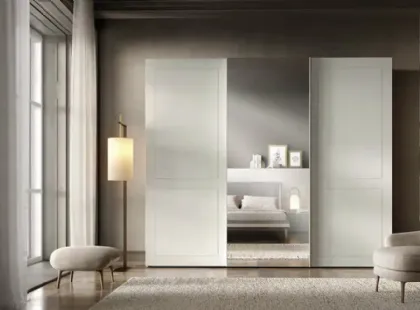 Armadio con ante scorrevoli Zonda e Levante S178 di Moretti Compact Giorno Notte