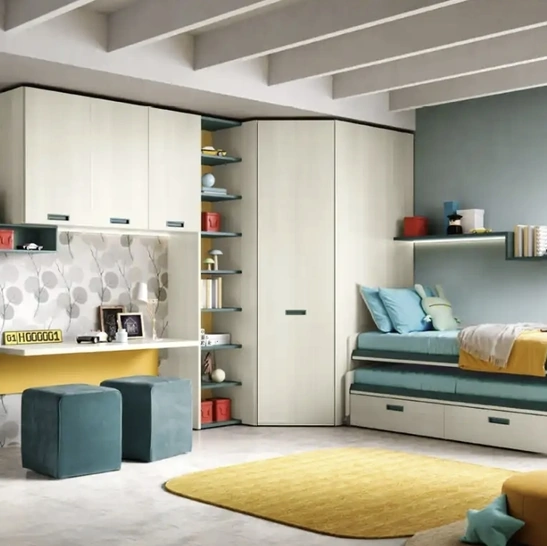 Cameretta con letti scorrevoli K105 Moretti Compact Camerette