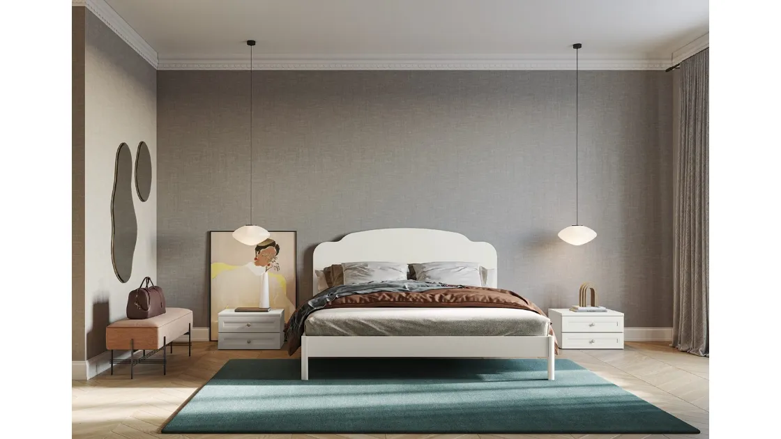 Letto con testiera Arcadia Aida di Colombini Casa