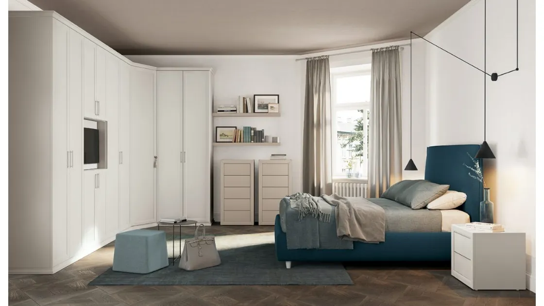 Letto in tessuto imbottito Arcadia Norma di Colombini Casa