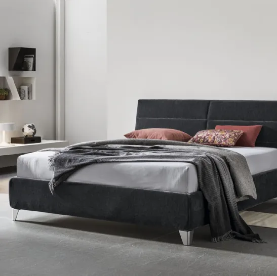 Letto in tessuto con box contenitore Berry di V&Nice
