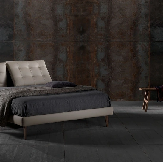 Letto in vellutino imbottito Zoè Quattro Ring 14 di Excò