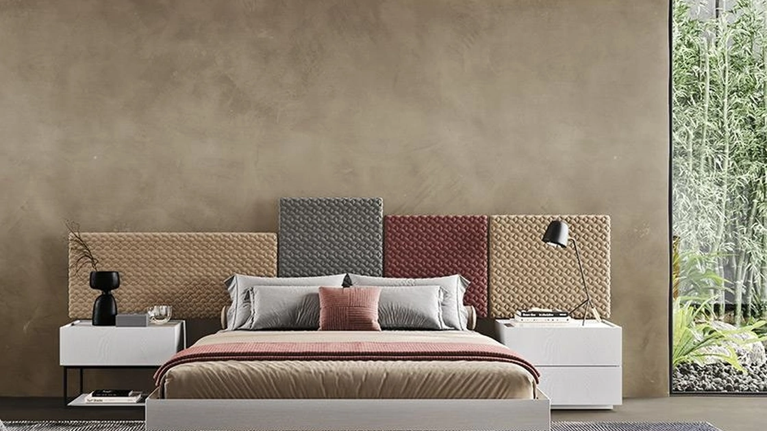 Letto Tetris con testiera boiserie di Mobilgam