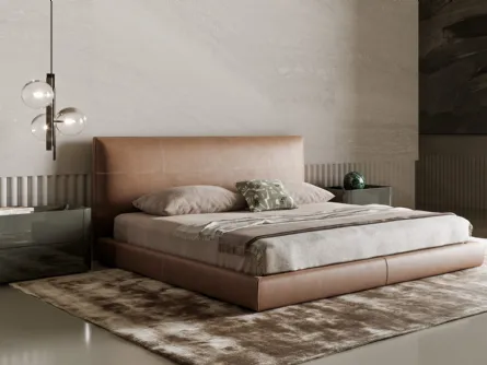 Letto in pelle Oris di Bonaldo