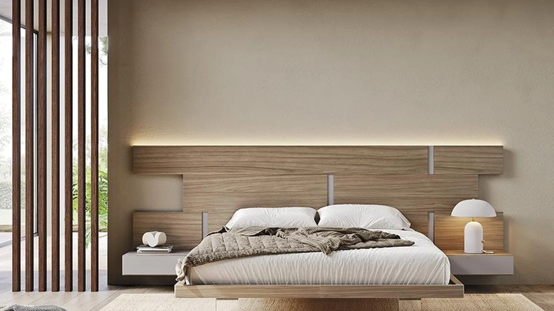 Letto in legno con testiera Regolo di Mobilgam
