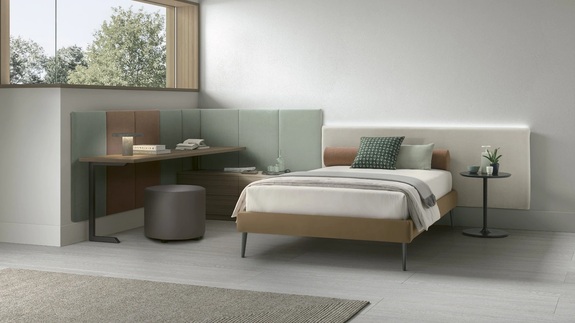 Letto imbottito Boiserie di V&Nice