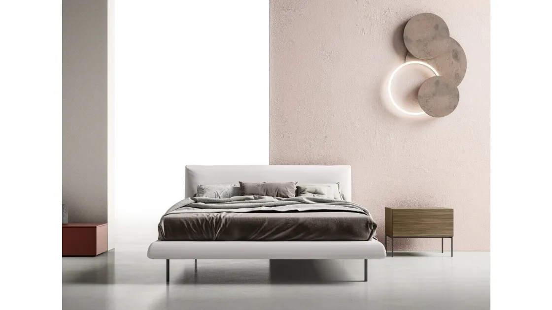 Letto in tessuto imbottito Decor di Zalf