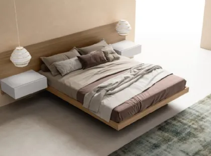 Letto con box contenitore Float di Zalf