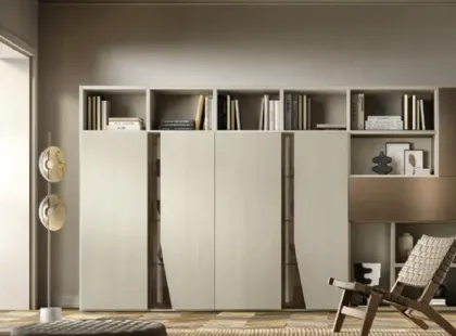 Libreria Kosmos KL213 di Moretti Compact Giorno Notte