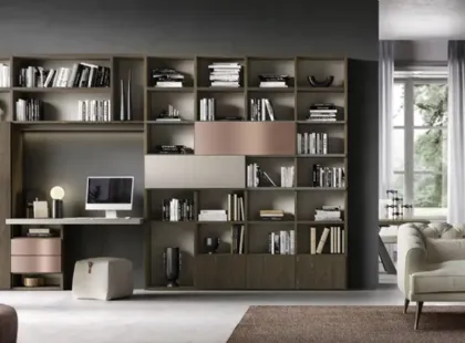 Libreria Kosmos KL215 di Moretti Compact Giorno Notte