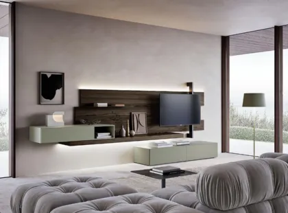 Parete Attrezzata Composizione Horizon 1016 di Mobilgam