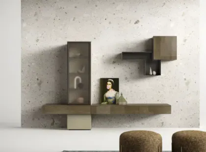 Parete Attrezzata Kosmos KC112 di Moretti Compact Giorno Notte