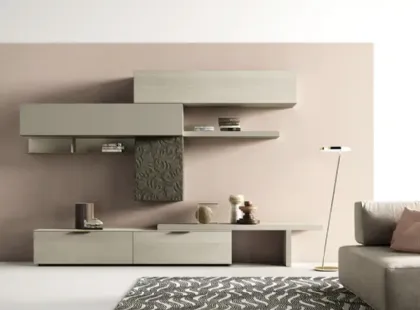 Parete Attrezzata Kosmos KC124 di Moretti Compact Giorno Notte