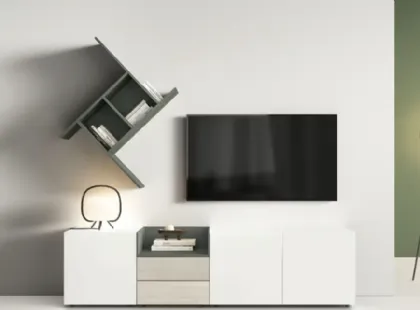 Parete Attrezzata Kosmos KF105 di Moretti Compact Giorno Notte