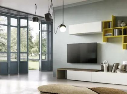 Parete Attrezzata Kosmos KF121 di Moretti Compact Giorno Notte