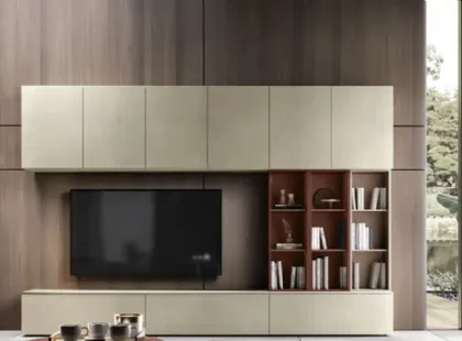 Parete Attrezzata Kosmos KF122 di Moretti Compact Giorno Notte