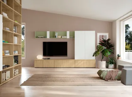 Parete Attrezzata Volo L008 di Colombini Casa