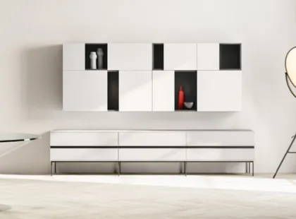 Parete Attrezzata Composizione Giorno SM2223 di Zalf