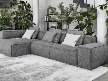 Divano con penisola Peanut BX di Bonaldo
