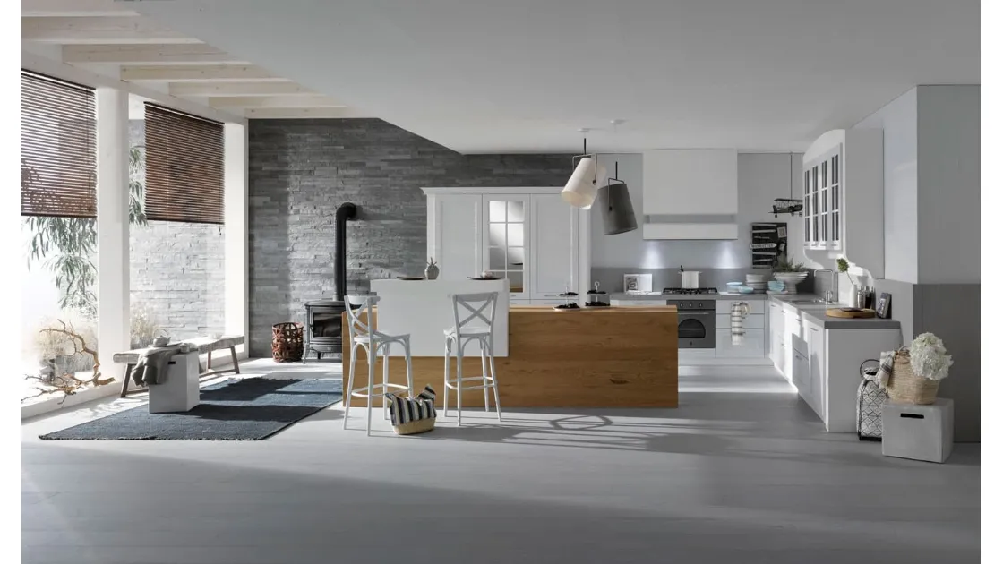 Cucina Classica Asolo con isola di Dibiesse