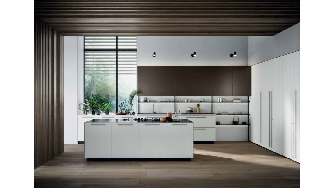 Cucina Moderna Area 22 Maniglia con isola di Dibiesse