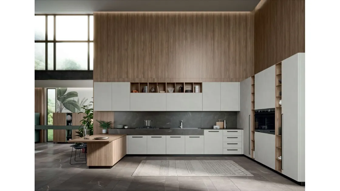 Cucina Moderna Area 22 Maniglia con penisola di Dibiesse