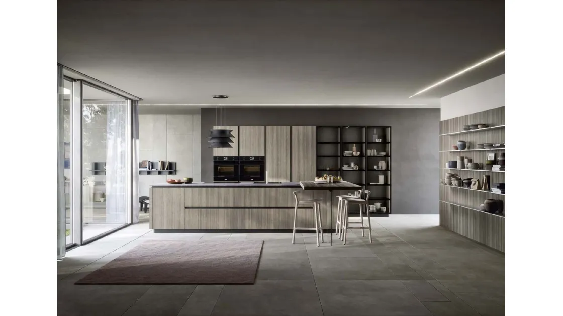 Cucina Moderna Emporio Gola con isola di Dibiesse