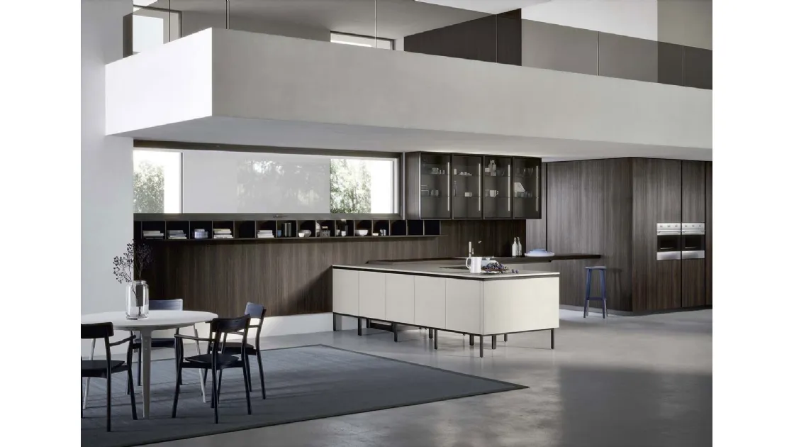 Cucina Moderna Emporio Gola con penisola di Dibiesse
